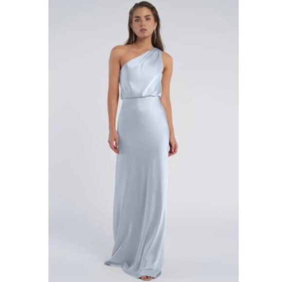 Jenny Yoo Sterling Bridesmaid Dress in Whisper Blue Size 8 - Picture 1 of 5